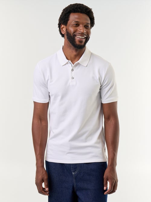 Polo de piqué de algodón - Kiabi