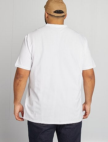 Polo de piqué de algodón con cuello panadero