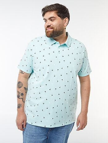 Polo de piqué de algodón de manga corta