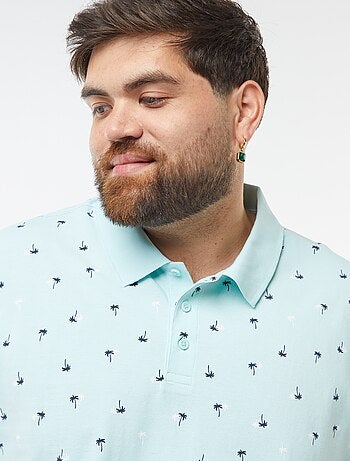 Polo de piqué de algodón de manga corta