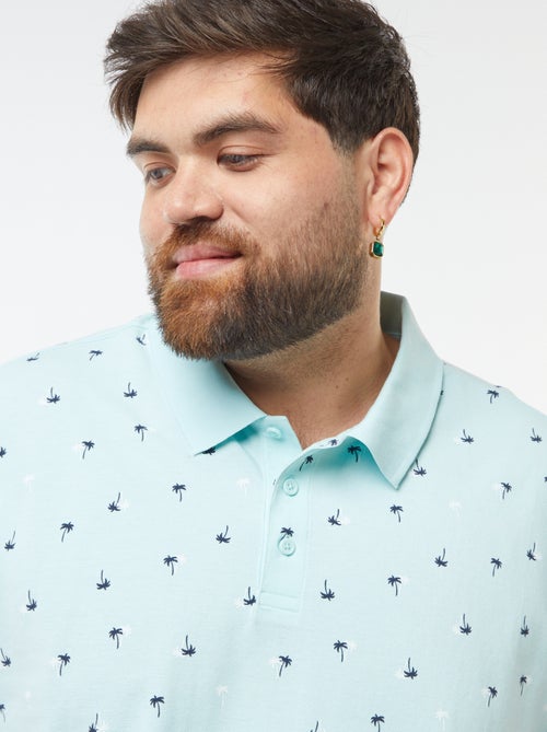 Polo de piqué de algodón de manga corta - Kiabi