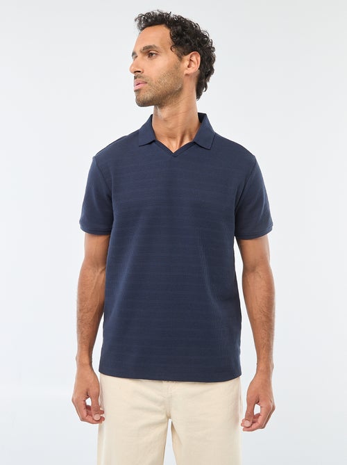 Polo de piqué de algodón de manga corta - Kiabi