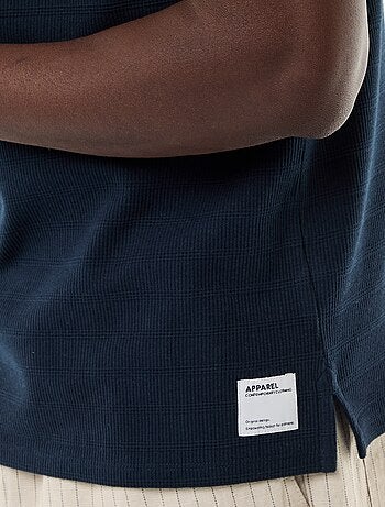 Polo de piqué de algodón de manga corta