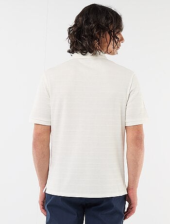 Polo de piqué de algodón de manga corta