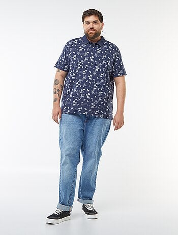 Polo de piqué de algodón de manga corta