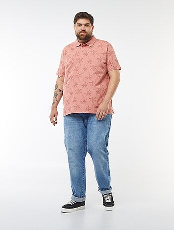 Polo de piqué de algodón de manga corta
