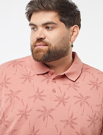 Polo de piqué de algodón de manga corta