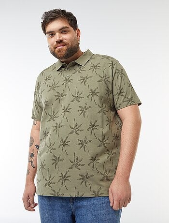 Polo de piqué de algodón de manga corta
