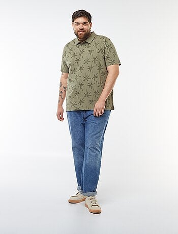Polo de piqué de algodón de manga corta