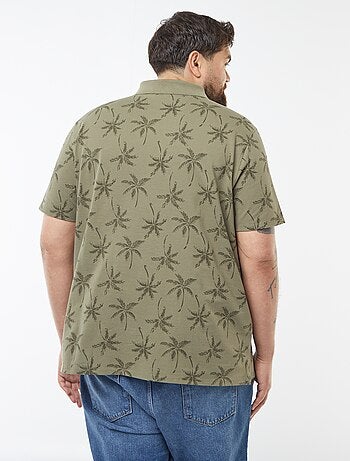 Polo de piqué de algodón de manga corta