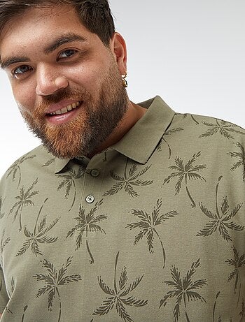Polo de piqué de algodón de manga corta