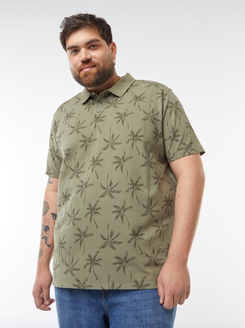 Polo de piqué de algodón de manga corta - Kiabi