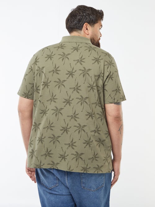 Polo de piqué de algodón de manga corta - Kiabi