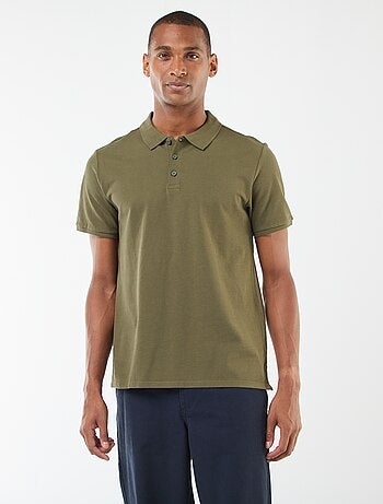 Polo de piqué de algodón