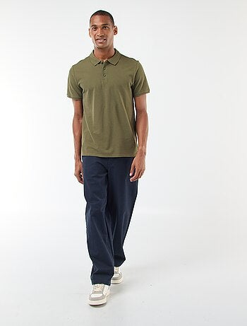 Polo de piqué de algodón