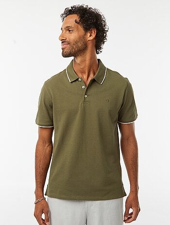 Polo de piqué de algodón