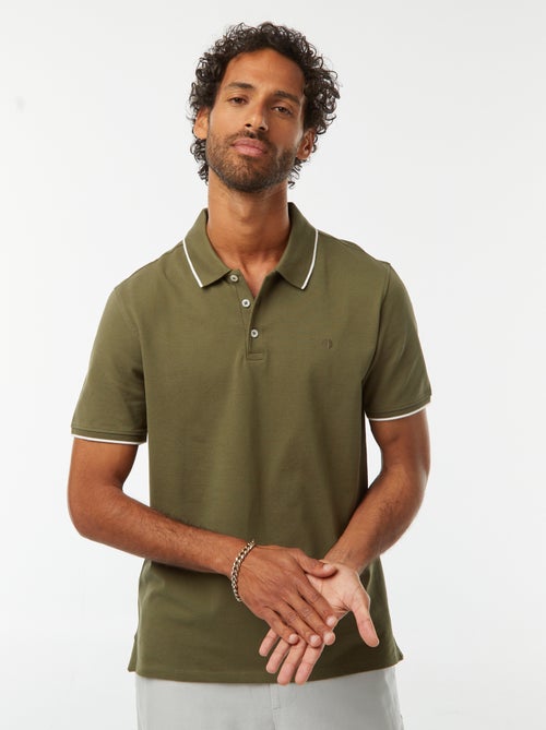 Polo de piqué de algodón - Kiabi