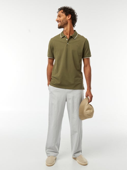 Polo de piqué de algodón - Kiabi
