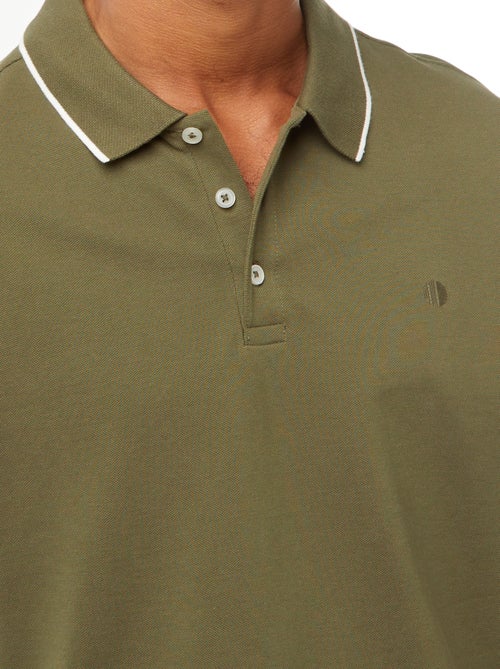 Polo de piqué de algodón - Kiabi