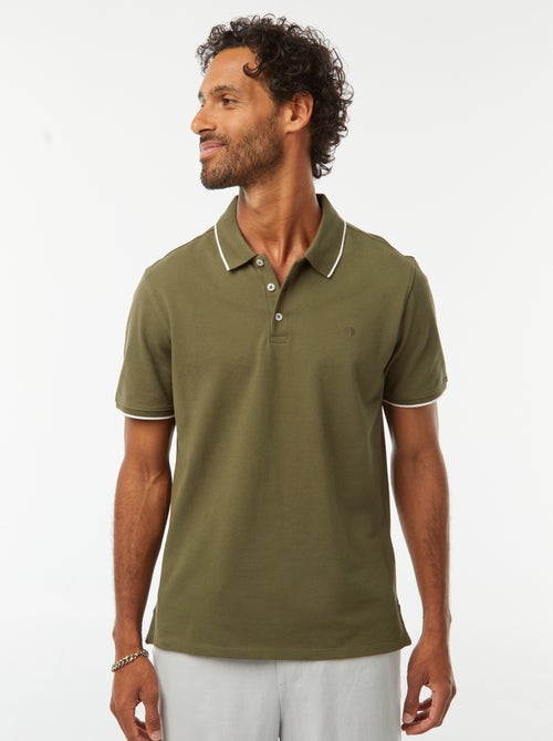 Polo de piqué de algodón - Kiabi