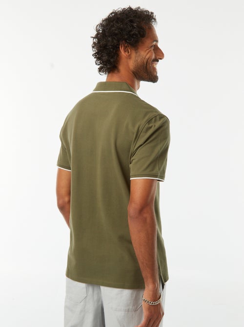 Polo de piqué de algodón - Kiabi