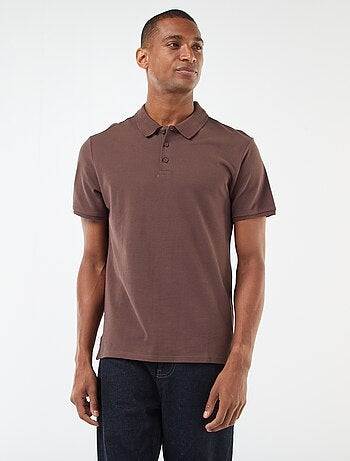 Polo de piqué de algodón