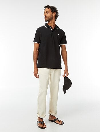 Polo de piqué de algodón