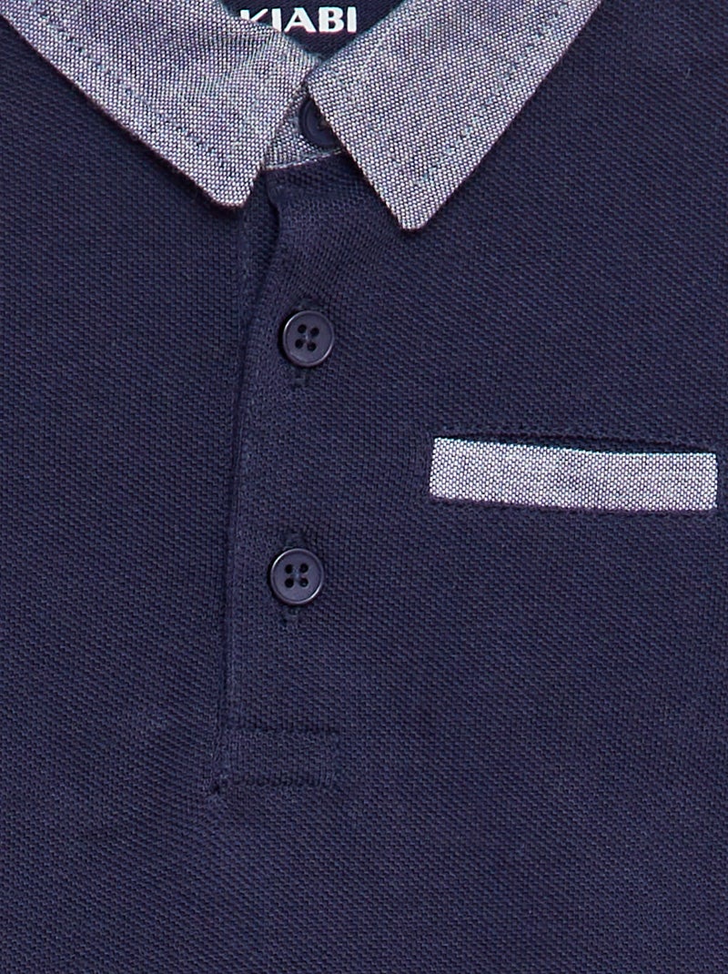 Vestito Polo Slim Fit In Mini Piqué Stretch – Silver
