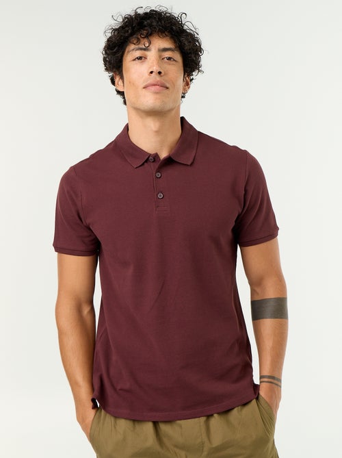 Polo de piqué de algodón - Kiabi Polo de piqué de algodón - Kiabi