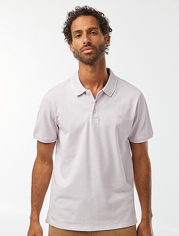 Polo de piqué de algodón
