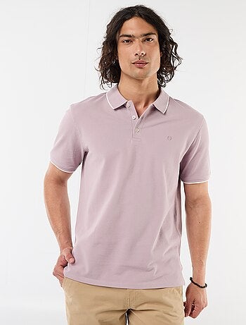 Polo de piqué de algodón