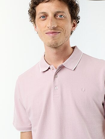 Polo de piqué de algodón