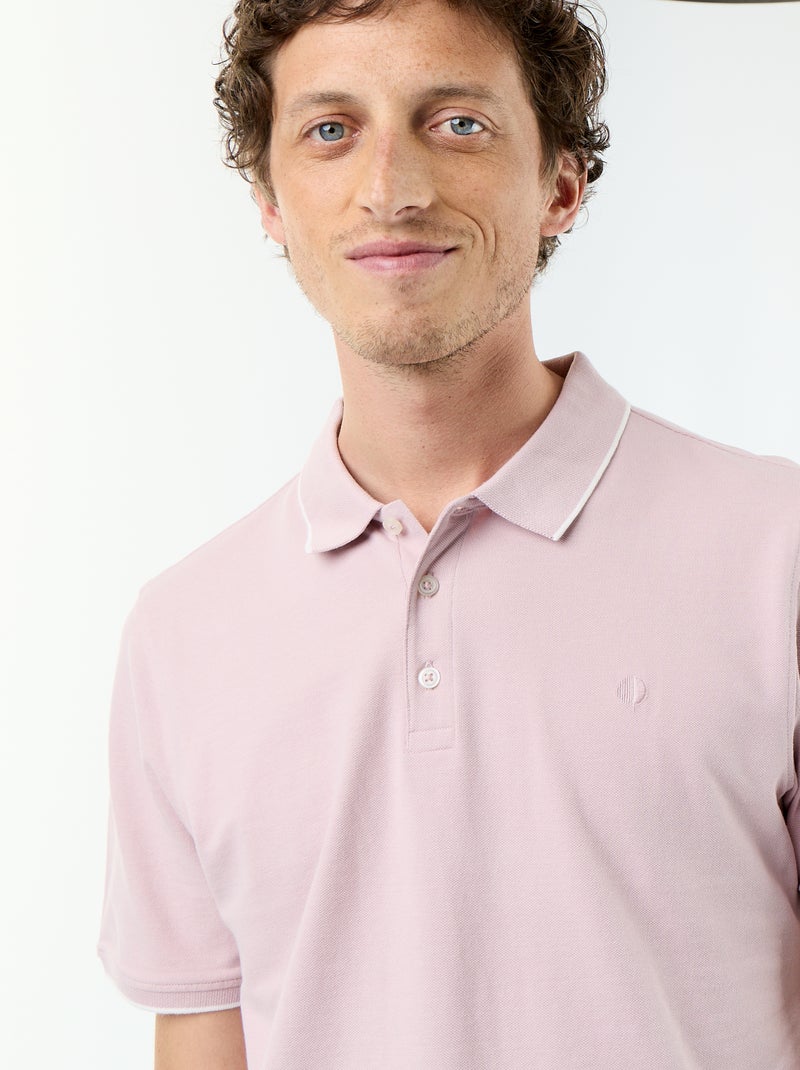 Polo de piqué de algodón Purpura - Kiabi