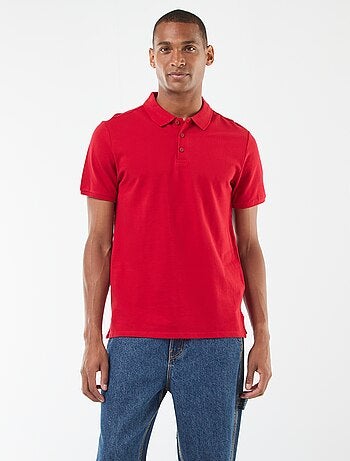 Polo de piqué de algodón
