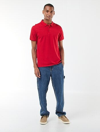 Polo de piqué de algodón