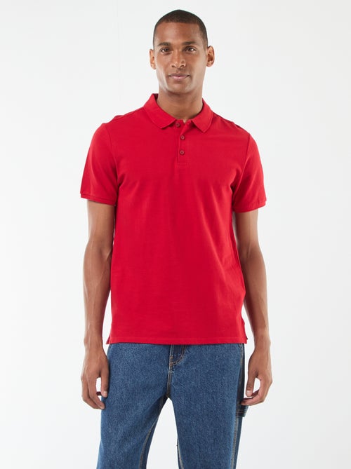 Polo de piqué de algodón - Kiabi