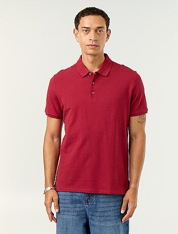 Polo de piqué de algodón