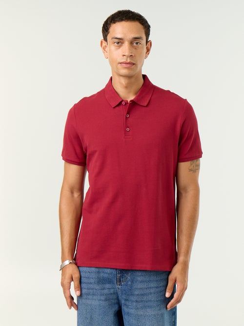 Polo de piqué de algodón - Kiabi Polo de piqué de algodón - Kiabi
