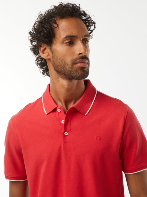 Polo de piqué de algodón - Kiabi