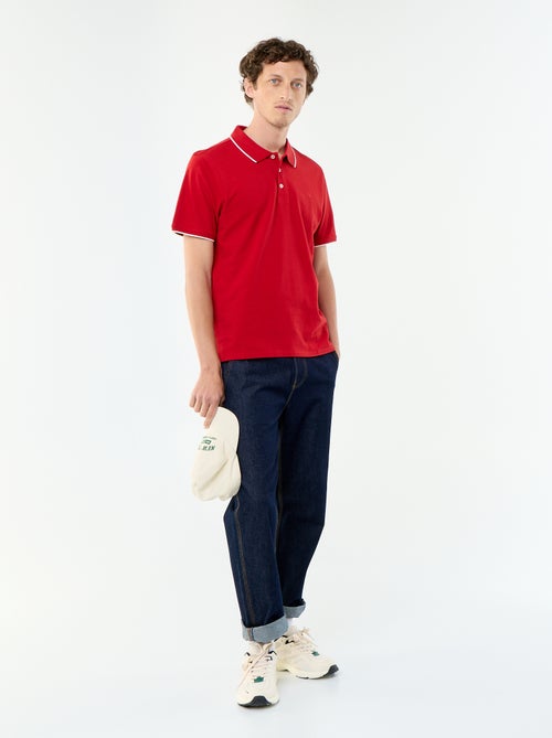 Polo de piqué de algodón - Kiabi
