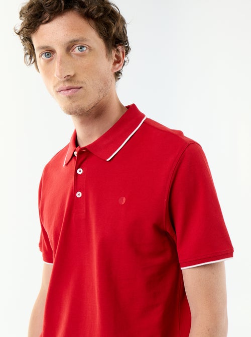 Polo de piqué de algodón - Kiabi