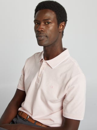 Polo de piqué de algodón