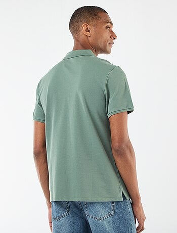 Polo de piqué de algodón