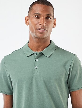 Polo de piqué de algodón