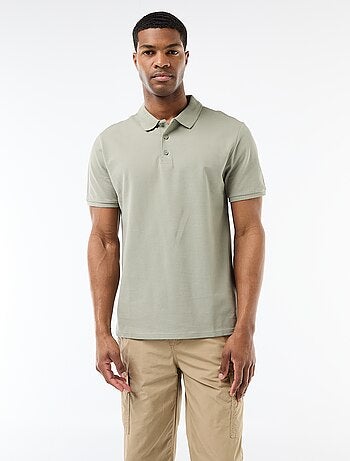 Polo de piqué de algodón