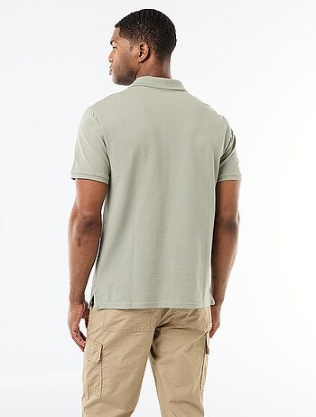 Polo de piqué de algodón