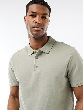 Polo de piqué de algodón