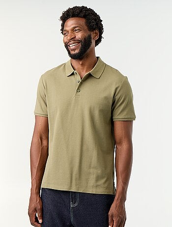 Polo de piqué de algodón
