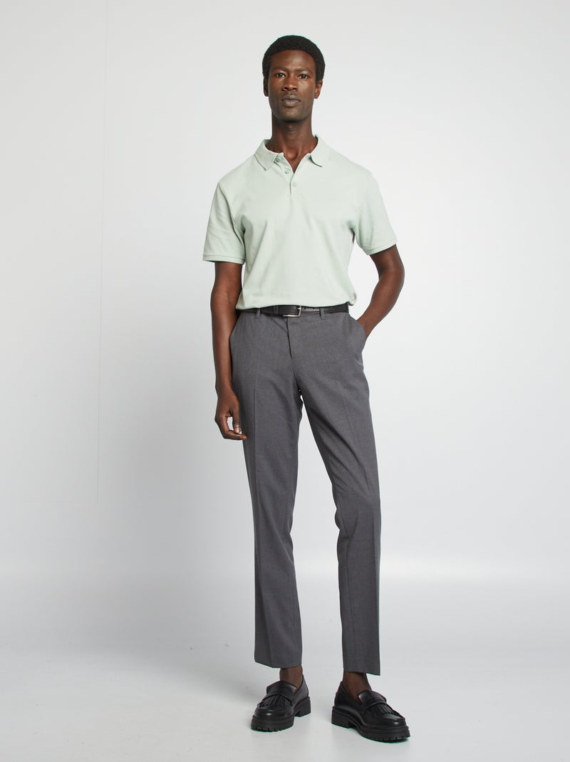 Polo de piqué de algodón VERDE - Kiabi