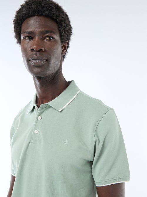 Polo de piqué de algodón - Kiabi
